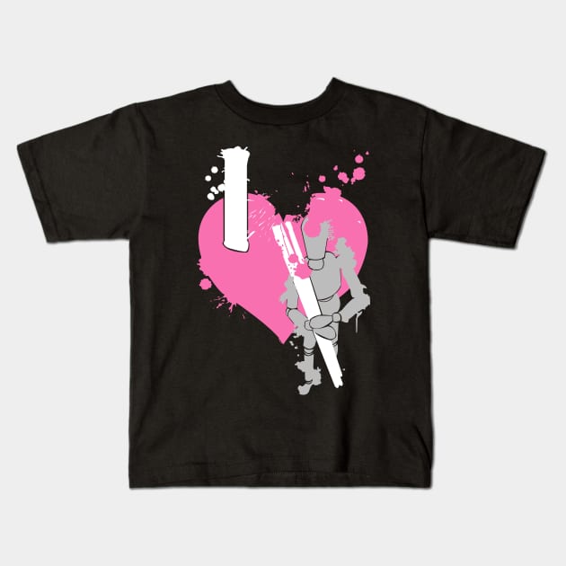 I Heart Art : Think Pink Edition Kids T-Shirt by IAmArtonline